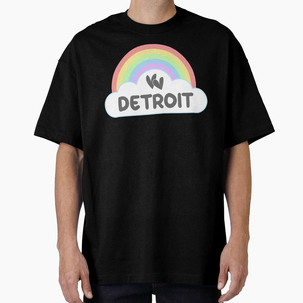 Detroit Gay Pride Rainbow Lgbtqia T-Shirt - Streetwear Style for Adults - T-Shirt, Sweatshirt, Hoodie