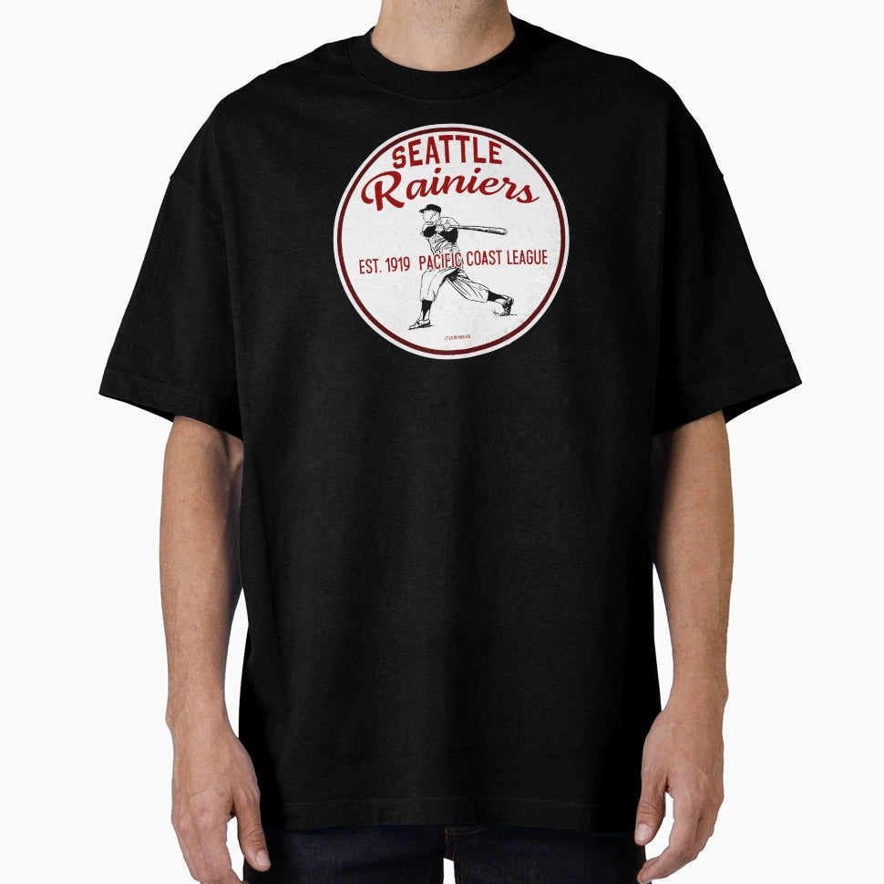 Seattle Rainiers Badge Alt T-Shirt - Novelty Apparel Men Women - T-Shirt, Sweatshirt, Hoodie