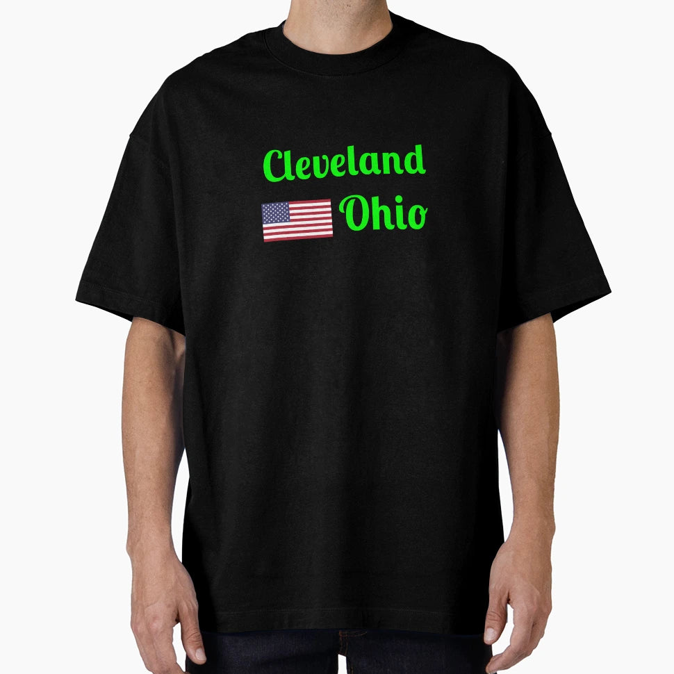 Cleveland Ohio Stylish Prints T-Shirt - Aesthetic Graphic for Adults - T-Shirt, Sweatshirt, Hoodie