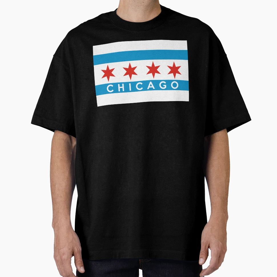 Chicago Flag T-Shirt - Trendy Graphic for Adults - T-Shirt, Sweatshirt, Hoodie