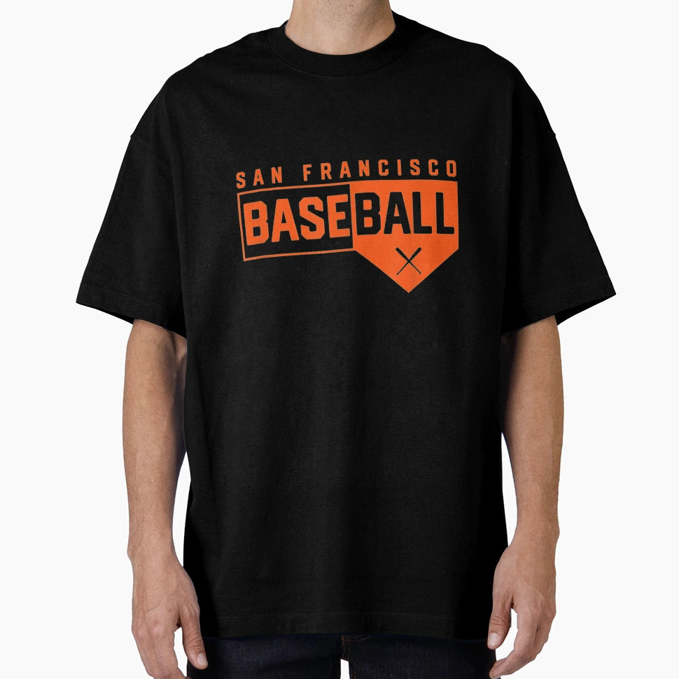 San Francisco Baseball Home Plate T-Shirt - Trendy Graphic Unisex - T-Shirt, Sweatshirt, Hoodie