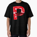 Letter P Alphabet Series Red Pattern T-Shirt - Streetwear Style for Adults - T-Shirt, Sweatshirt, Hoodie