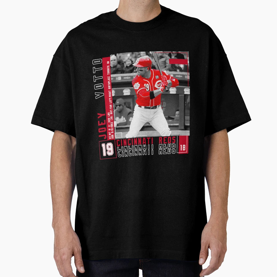 Joey Votto Baseball Edit T-Shirt - Casual Everyday Wear for Adults - T-Shirt, Sweatshirt, Hoodie