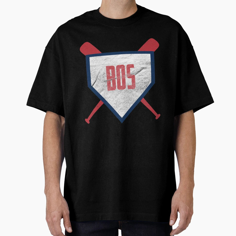 Boston Abbreviation Baseball Home T-Shirt - Aesthetic Graphic Men Women - T-Shirt, Sweatshirt, Hoodie