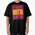 Straight Out Houston Basketball T-Shirt - Novelty Apparel for Adults - T-Shirt, Sweatshirt, Hoodie