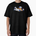 Bobby Witt Jr Fielding Cartoon Art T-Shirt - Fun Novelty Design for Adults - T-Shirt, Sweatshirt, Hoodie