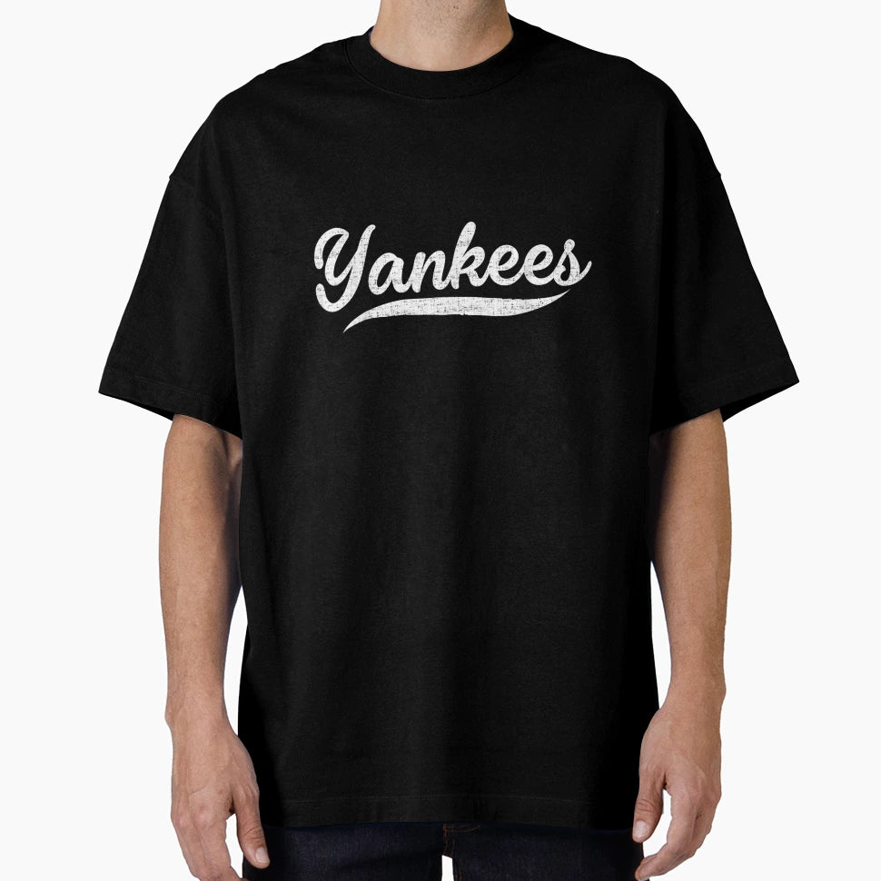 Yankees Script Baseball Fan Sports T-Shirt - Minimalist Print Men Women - T-Shirt, Sweatshirt, Hoodie
