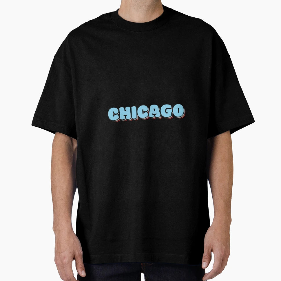 Chicago T-Shirt - Minimalist Print Men Women - T-Shirt, Sweatshirt, Hoodie
