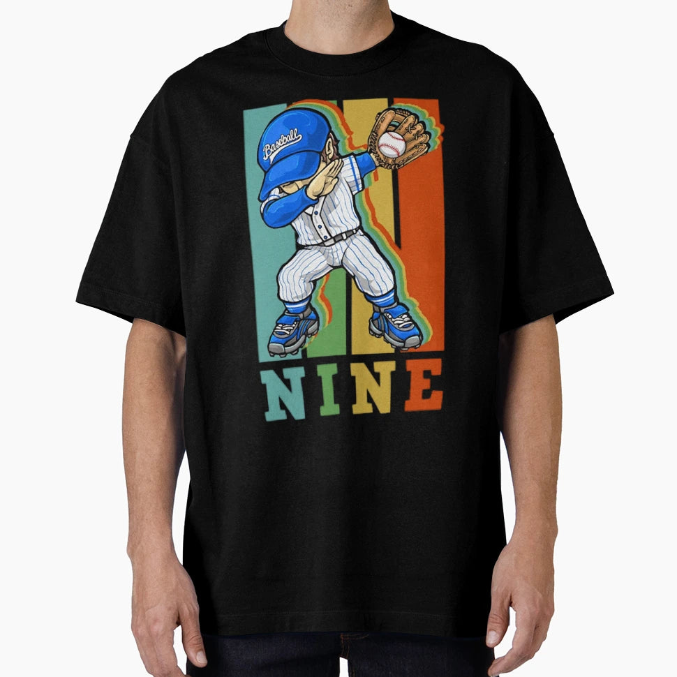 9Th Birthday Baseball Big Number Nine T-Shirt - Fun Novelty Design Unisex - T-Shirt, Sweatshirt, Hoodie