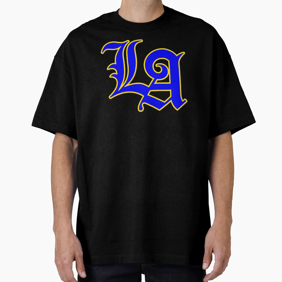 La Familia La Rams Logo Yellow T-Shirt - Streetwear Style for Adults - T-Shirt, Sweatshirt, Hoodie