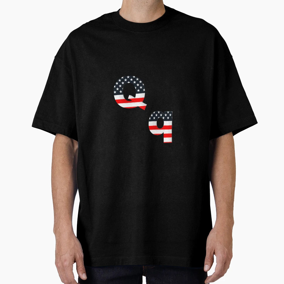 Alphabet Usa Q T-Shirt - Fun Novelty Design Unisex - T-Shirt, Sweatshirt, Hoodie