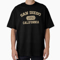 San Diego Est 1850 California Typography T-Shirt - Custom Art Print Unisex - T-Shirt, Sweatshirt, Hoodie