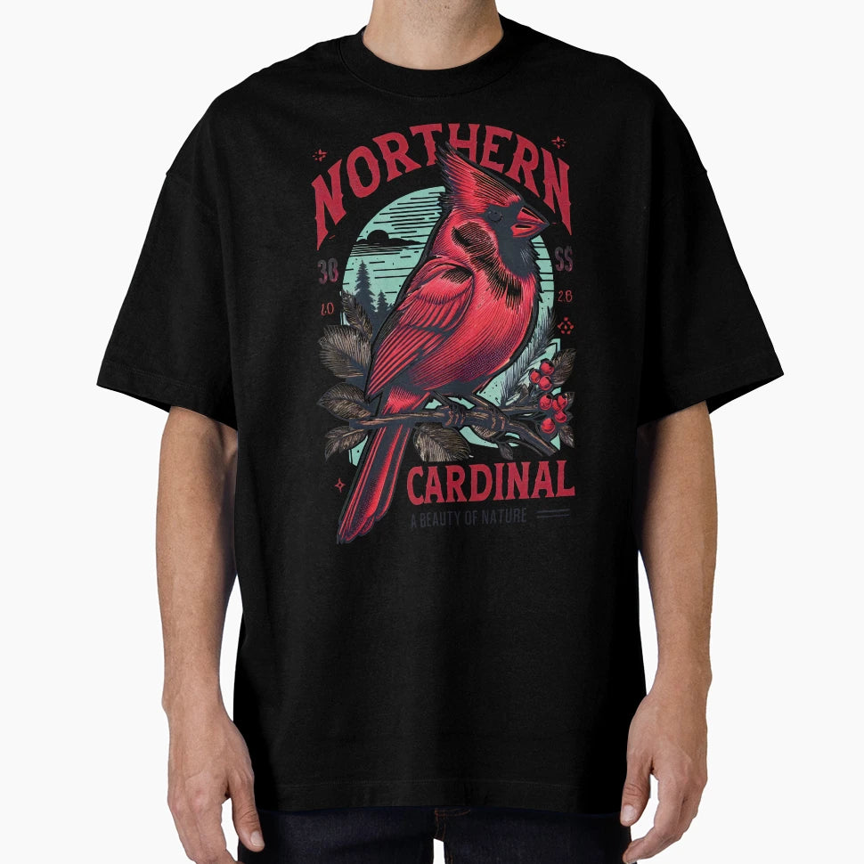 Northern Cardinal 2 T-Shirt - Streetwear Style Unisex - T-Shirt, Sweatshirt, Hoodie