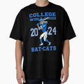 College World Series Bat Cats T-Shirt - Streetwear Style for Adults - T-Shirt, Sweatshirt, Hoodie