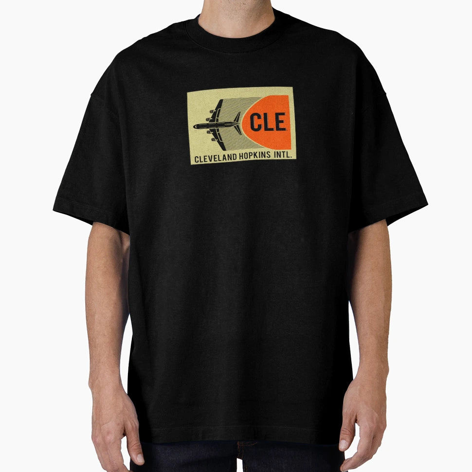 Cle Airport Code Cleveland Ohio T-Shirt - Casual Everyday Wear Men Women - T-Shirt, Sweatshirt, Hoodie