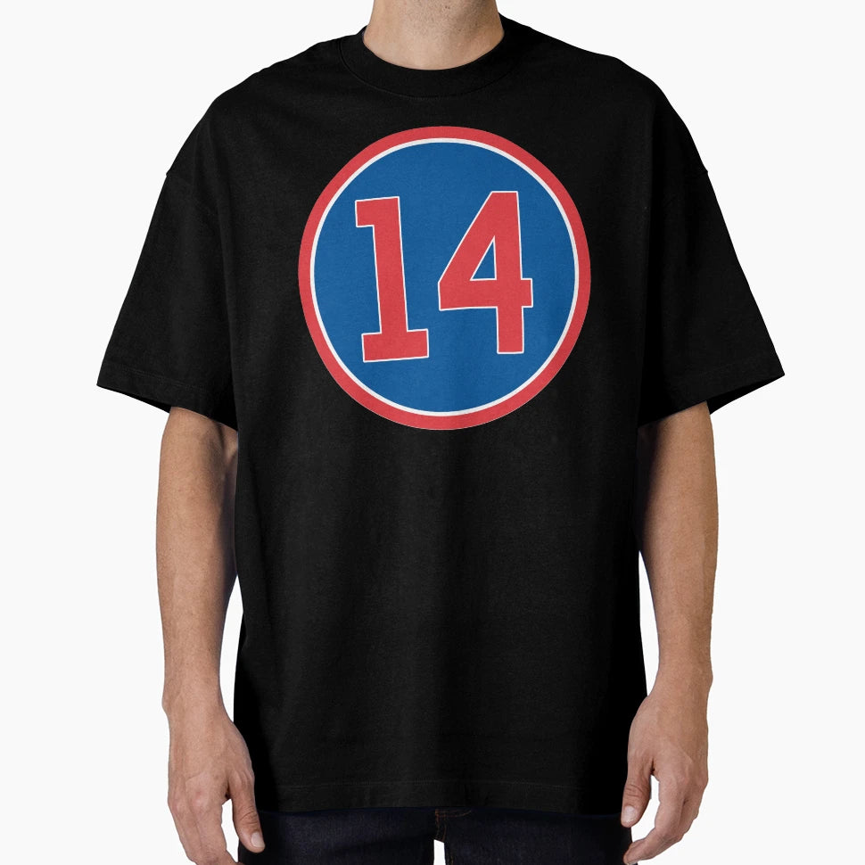 Ernie Banks 14 Jersey Number T-Shirt - Fun Novelty Design Unisex - T-Shirt, Sweatshirt, Hoodie