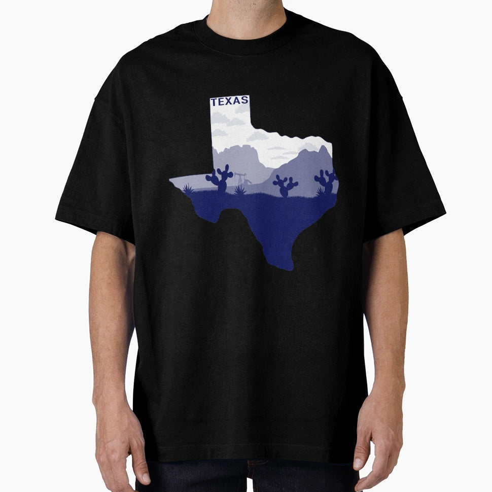 Blue Texas T-Shirt - Aesthetic Graphic for Adults - T-Shirt, Sweatshirt, Hoodie