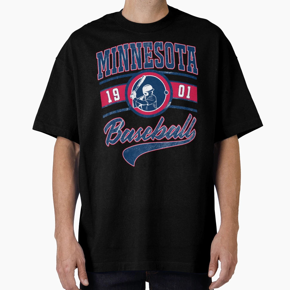 Minnesota Baseball T-Shirt - Custom Art Print Men Women - T-Shirt, Sweatshirt, Hoodie