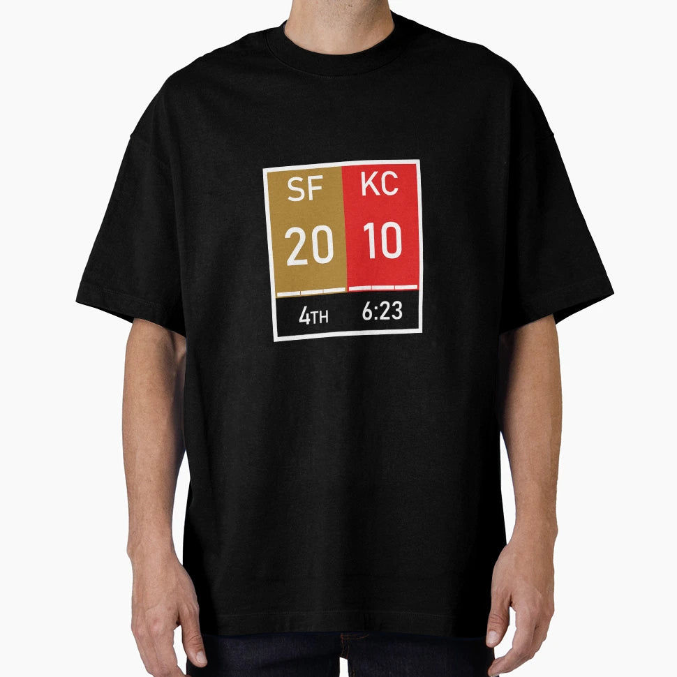 Kansas City Superbowl Score T-Shirt - Casual Everyday Wear for Adults - T-Shirt, Sweatshirt, Hoodie