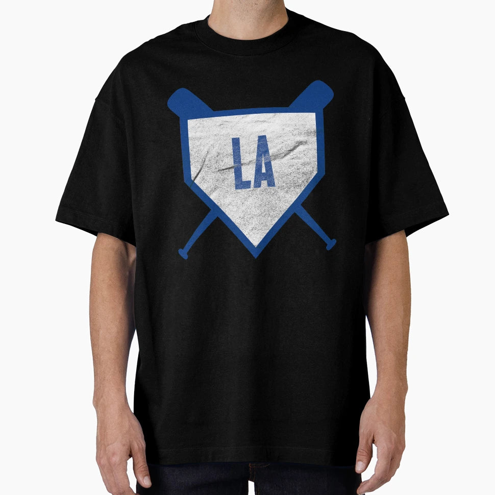 Los Angeles Abbreviation Baseball Home T-Shirt - Novelty Apparel Unisex - T-Shirt, Sweatshirt, Hoodie
