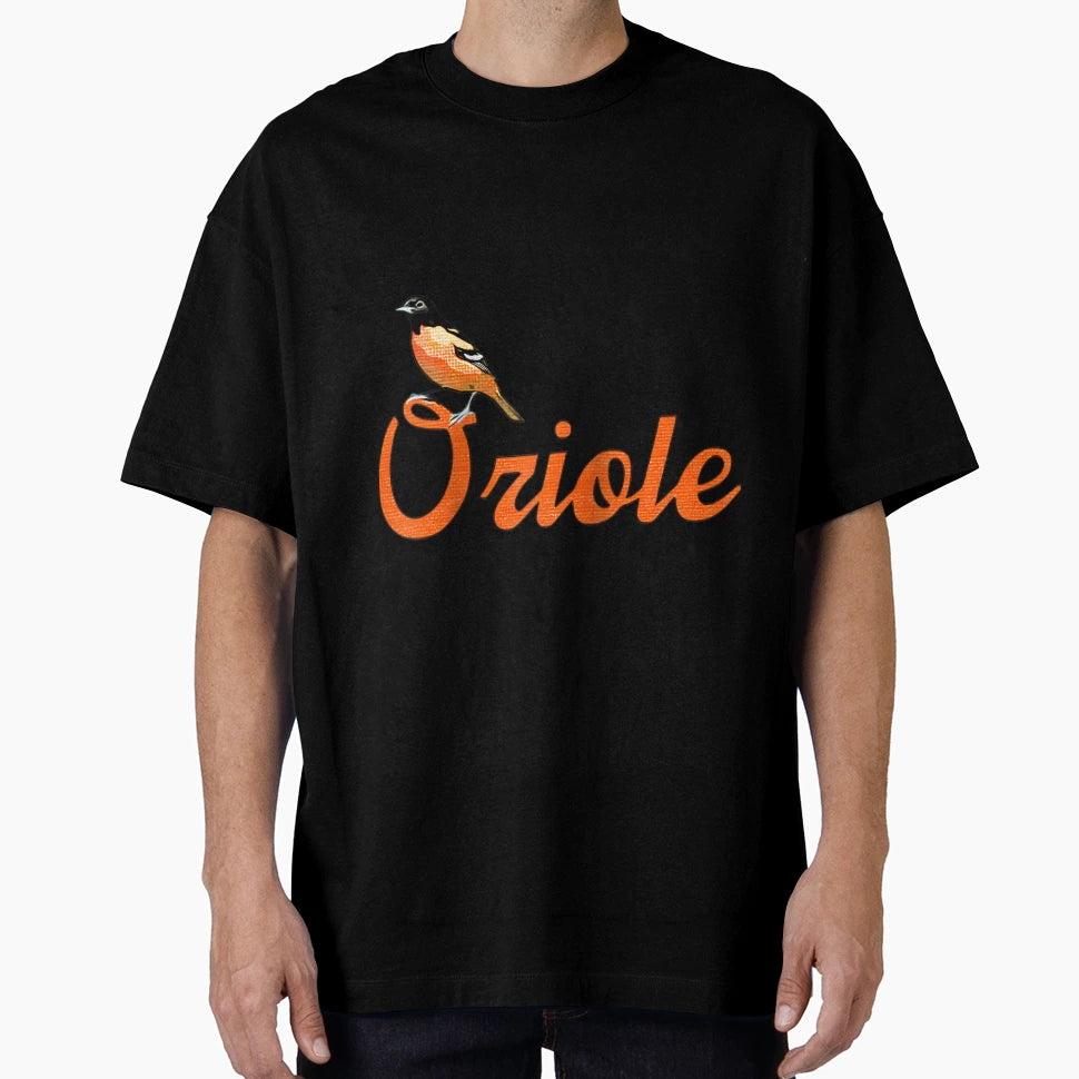 Oriole Bird Baltimore Favorites Raglan T-Shirt - Unique Graphic for Adults - T-Shirt, Sweatshirt, Hoodie