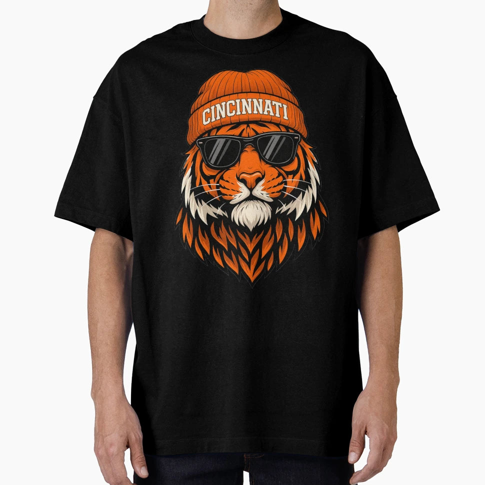 Cincinnati Bengal Fan Art T-Shirt - Graphic Print Men Women - T-Shirt, Sweatshirt, Hoodie