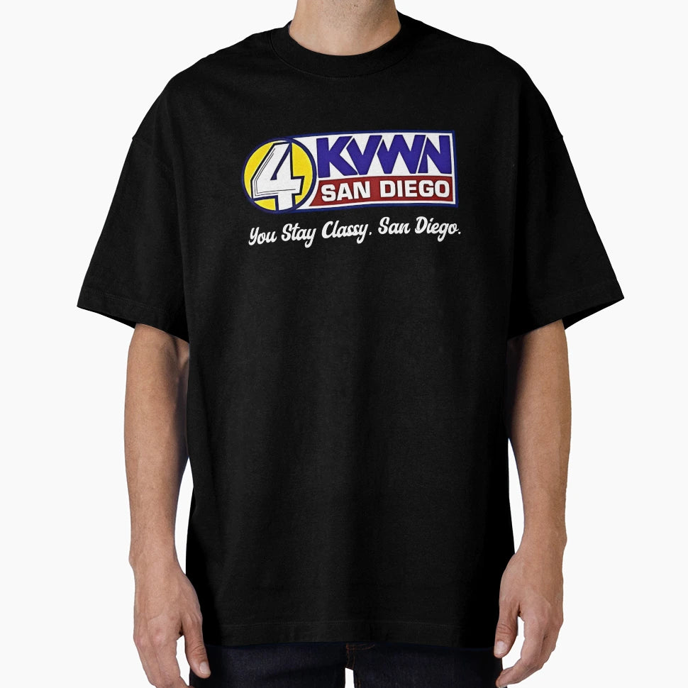 Kvwn Channel 4 News Anchorman T-Shirt - Graphic Print Men Women - T-Shirt, Sweatshirt, Hoodie