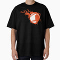 Baseball Flame Fire T-Shirt - Fun Novelty Design Unisex - T-Shirt, Sweatshirt, Hoodie