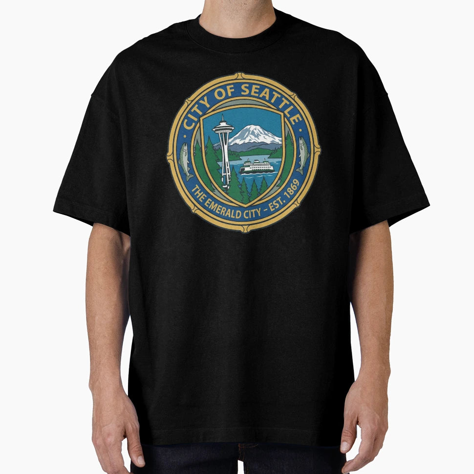 Seattle Emerald City Space Needle T-Shirt - Casual Everyday Wear Unisex - T-Shirt, Sweatshirt, Hoodie