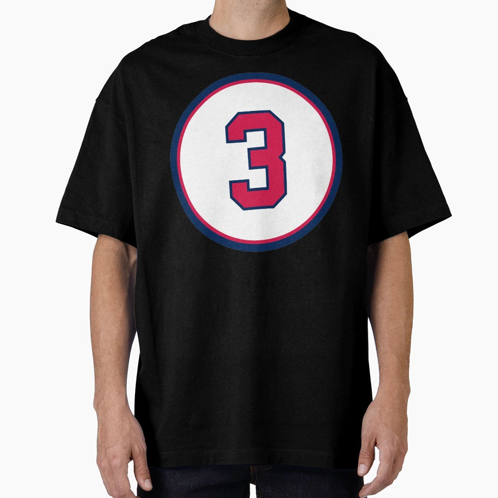 Dale Murphy 3 Jersey Number T-Shirt - Graphic Print Unisex - T-Shirt, Sweatshirt, Hoodie