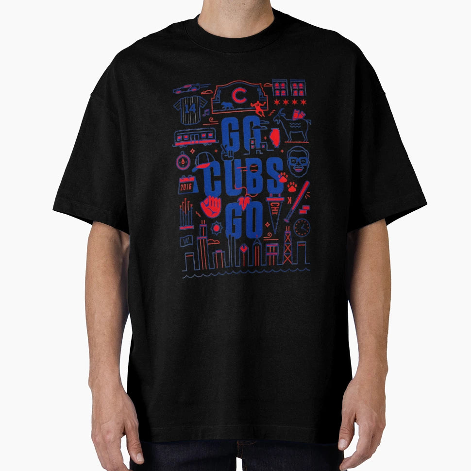 Go Cubs Go Art T-Shirt - Aesthetic Graphic Men Women - T-Shirt, Sweatshirt, Hoodie