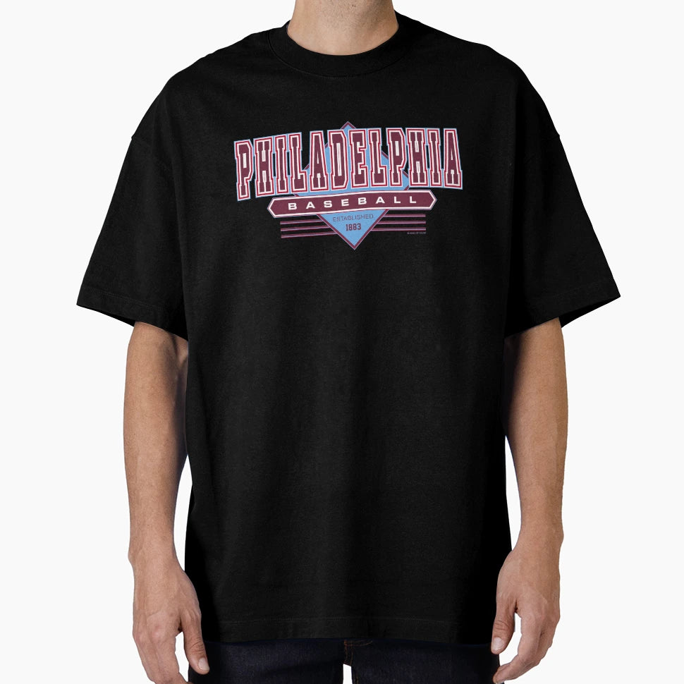 Philadelphia Philly Baseball Phillies T-Shirt - Custom Art Print Men Women - T-Shirt, Sweatshirt, Hoodie