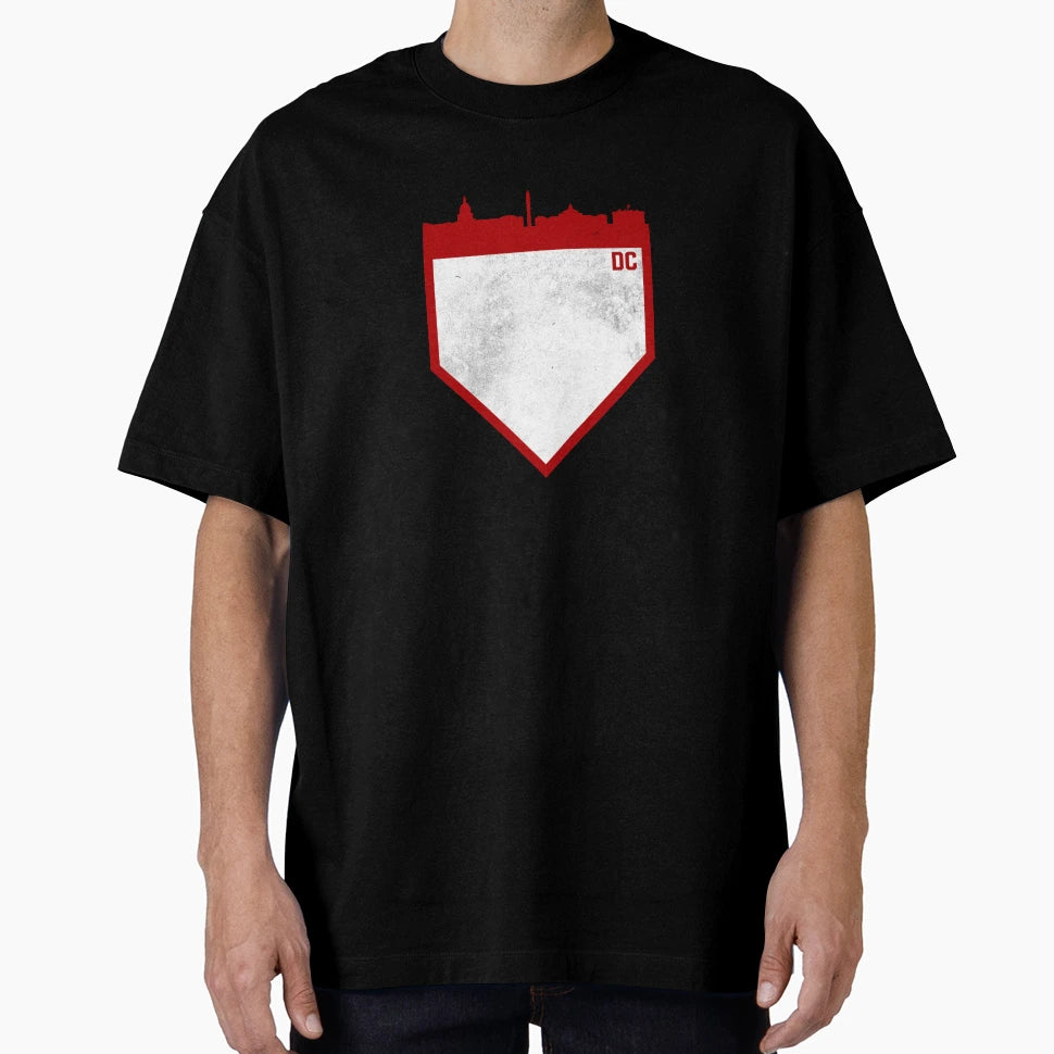 Washington Baseball Home Plate Skyline T-Shirt - Aesthetic Graphic Unisex - T-Shirt, Sweatshirt, Hoodie