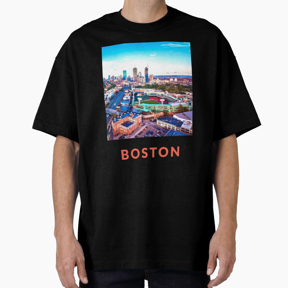 Boston Oil Painting T-Shirt - Fun Novelty Design Men Women - T-Shirt, Sweatshirt, Hoodie