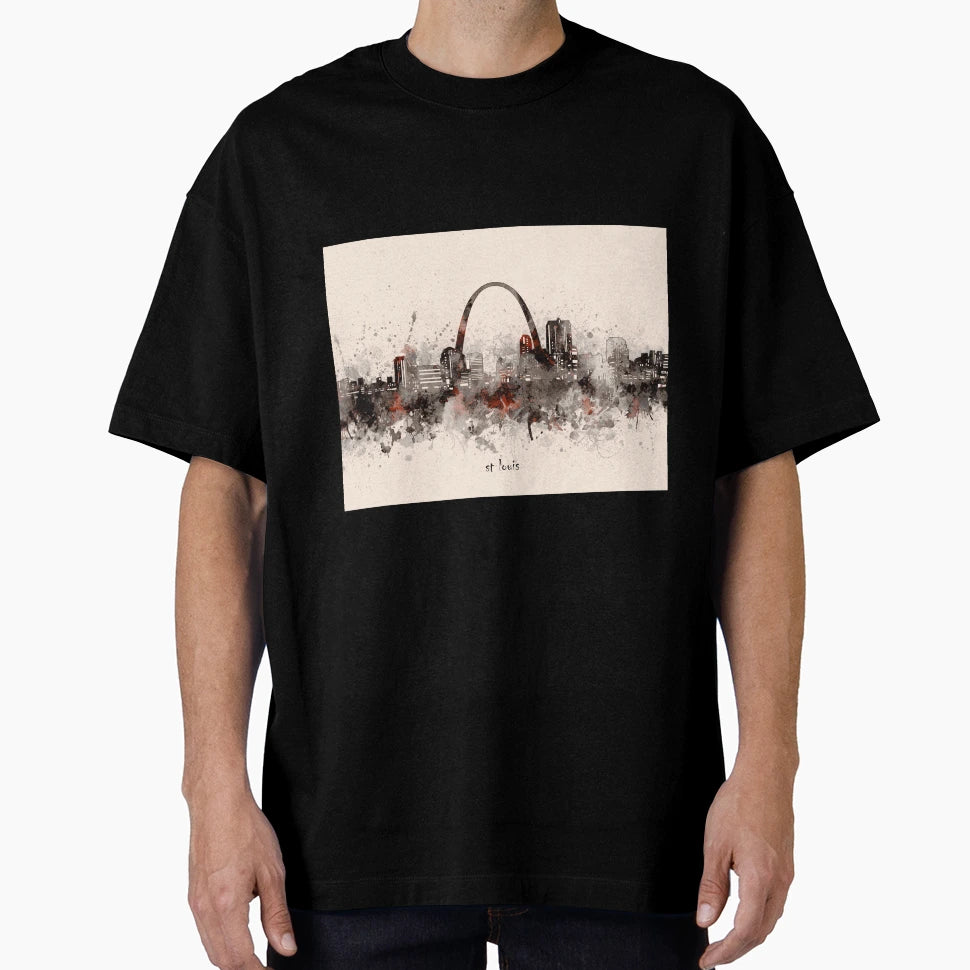 St Louis Skyline T-Shirt - Trendy Graphic Unisex - T-Shirt, Sweatshirt, Hoodie
