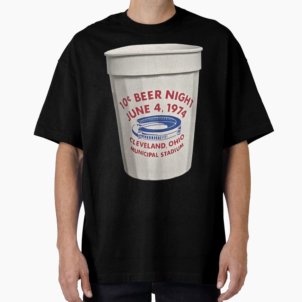 Municipal Stadium 10 Cent Beer T-Shirt - Fun Novelty Design Men Women - T-Shirt, Sweatshirt, Hoodie