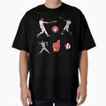 Illustrations Designed Baseball Fans T-Shirt - Trendy Graphic Unisex - T-Shirt, Sweatshirt, Hoodie