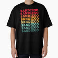 San Diego Repeated Sunset Colors T-Shirt - Custom Art Print Men Women - T-Shirt, Sweatshirt, Hoodie