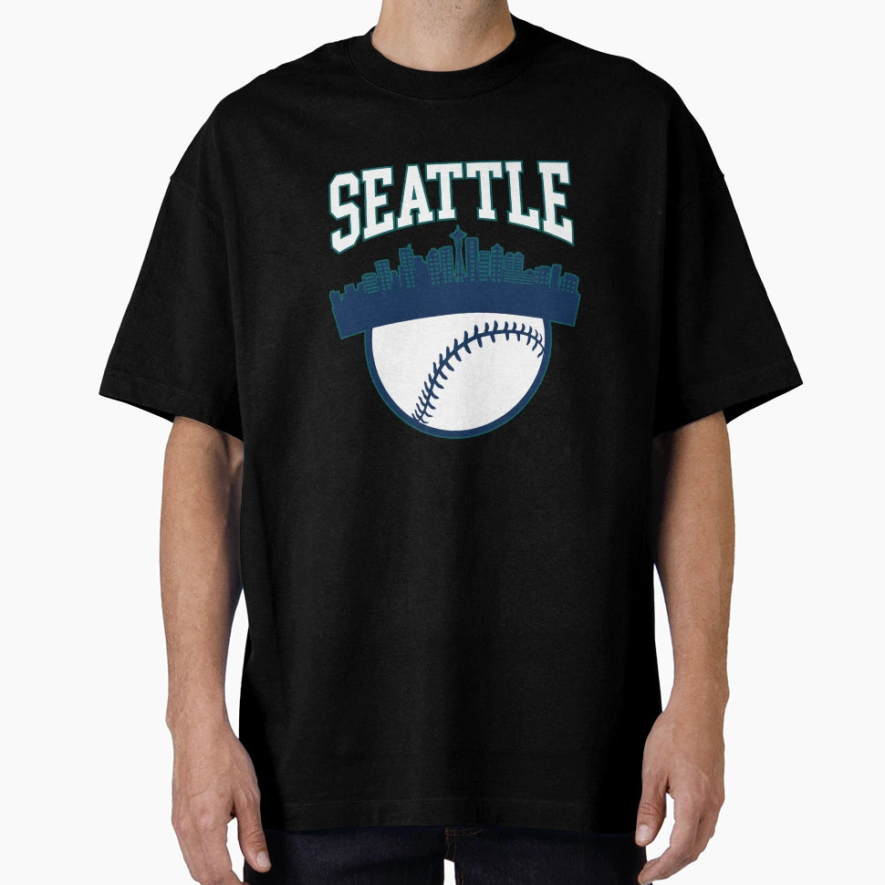 Seattle Baseball Minimalist City T-Shirt - Minimalist Print for Adults - T-Shirt, Sweatshirt, Hoodie