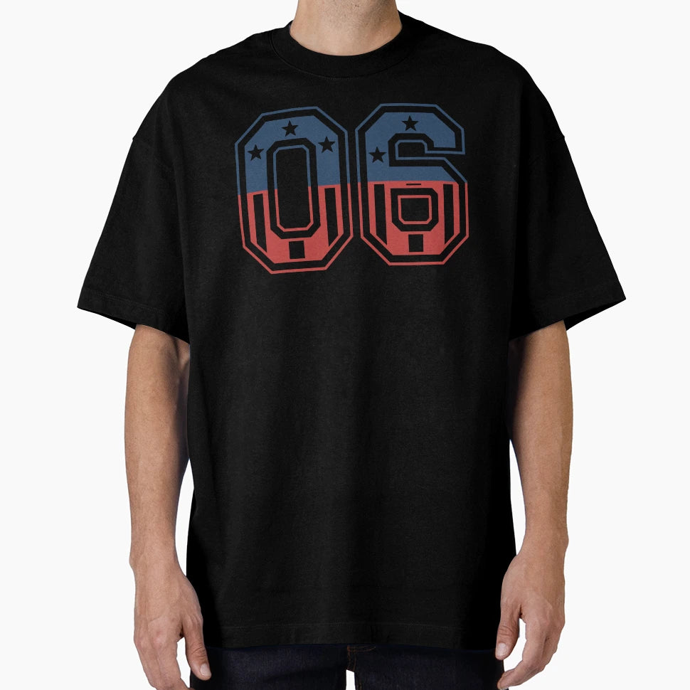 Number 06 Usa T-Shirt - Trendy Graphic Unisex - T-Shirt, Sweatshirt, Hoodie