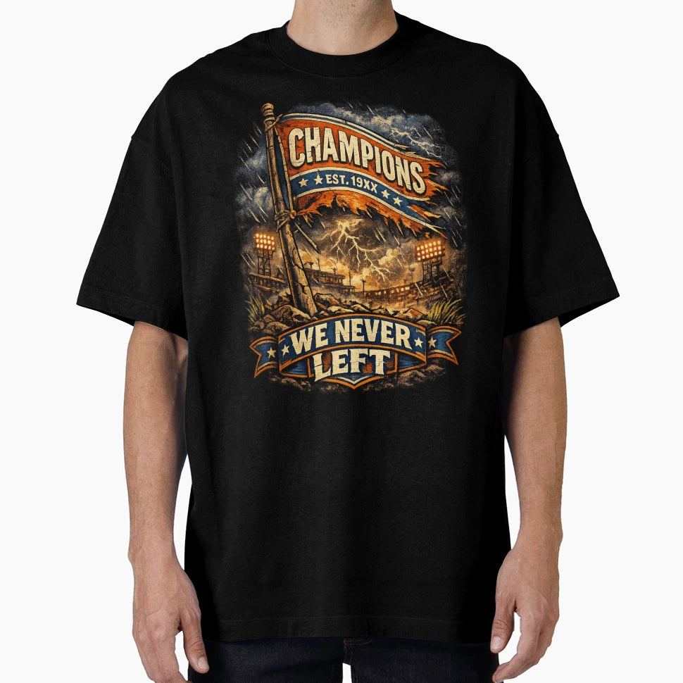 New York Basketball We Never Left T-Shirt - Graphic Print Men Women - T-Shirt, Sweatshirt, Hoodie