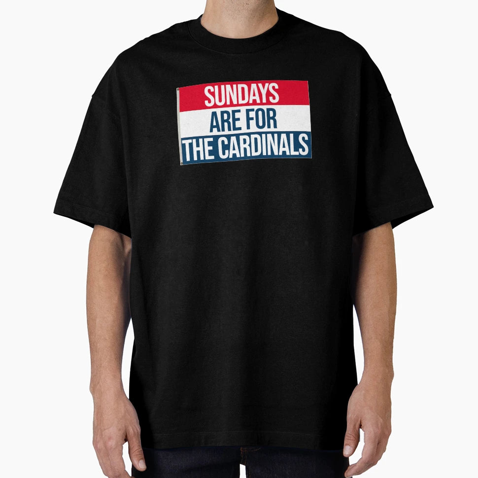 Sundays Are Cardinals T-Shirt - Graphic Print Men Women - T-Shirt, Sweatshirt, Hoodie