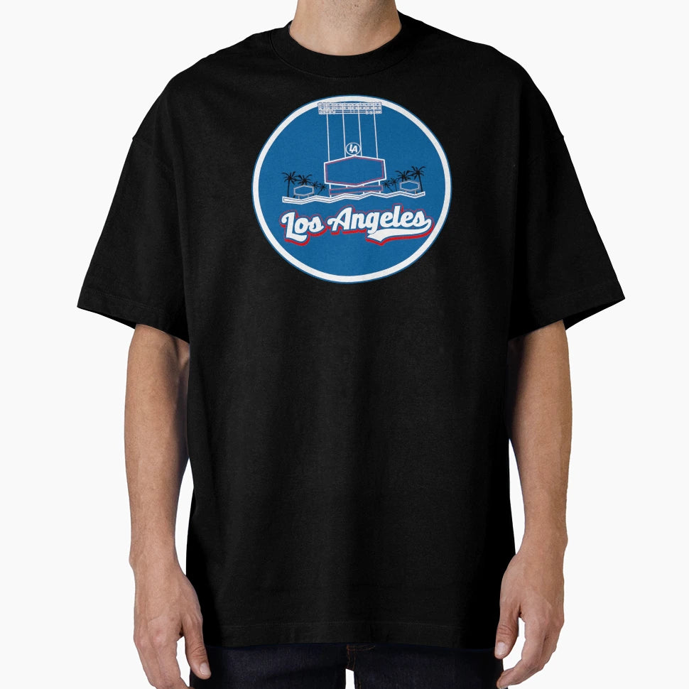 Los Angeles Scoreboard Crest T-Shirt - Aesthetic Graphic for Adults - T-Shirt, Sweatshirt, Hoodie