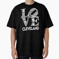 Love Cleveland City Map From T-Shirt - Streetwear Style for Adults - T-Shirt, Sweatshirt, Hoodie