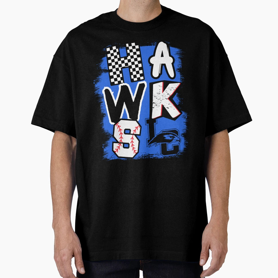 Hawks Baseball T-Shirt - Graphic Print for Adults - T-Shirt, Sweatshirt, Hoodie