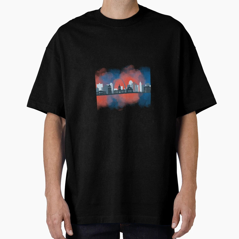 Stl Cityscape T-Shirt - Casual Everyday Wear for Adults - T-Shirt, Sweatshirt, Hoodie
