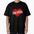 San Diego Heart T-Shirt - Custom Art Print Men Women - T-Shirt, Sweatshirt, Hoodie
