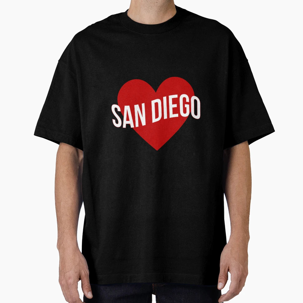 San Diego Heart T-Shirt - Custom Art Print Men Women - T-Shirt, Sweatshirt, Hoodie