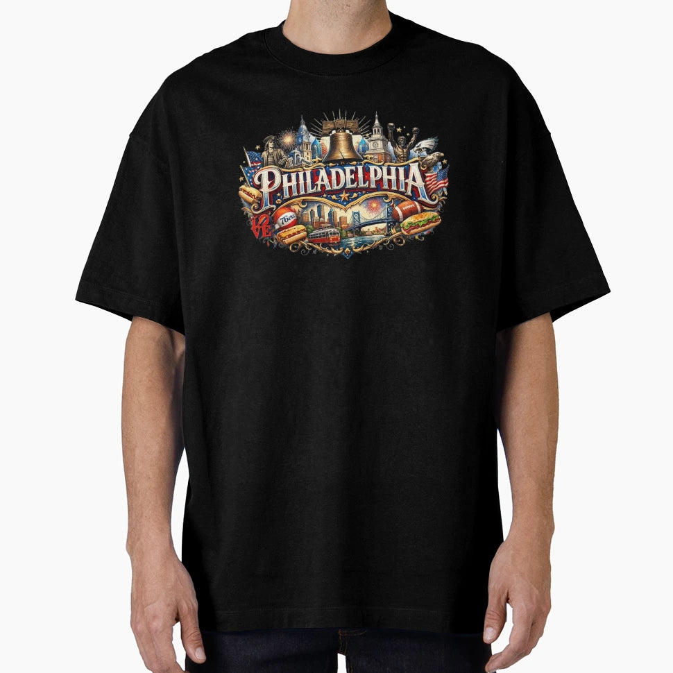 Philadelphia T-Shirt - Minimalist Print for Adults - T-Shirt, Sweatshirt, Hoodie