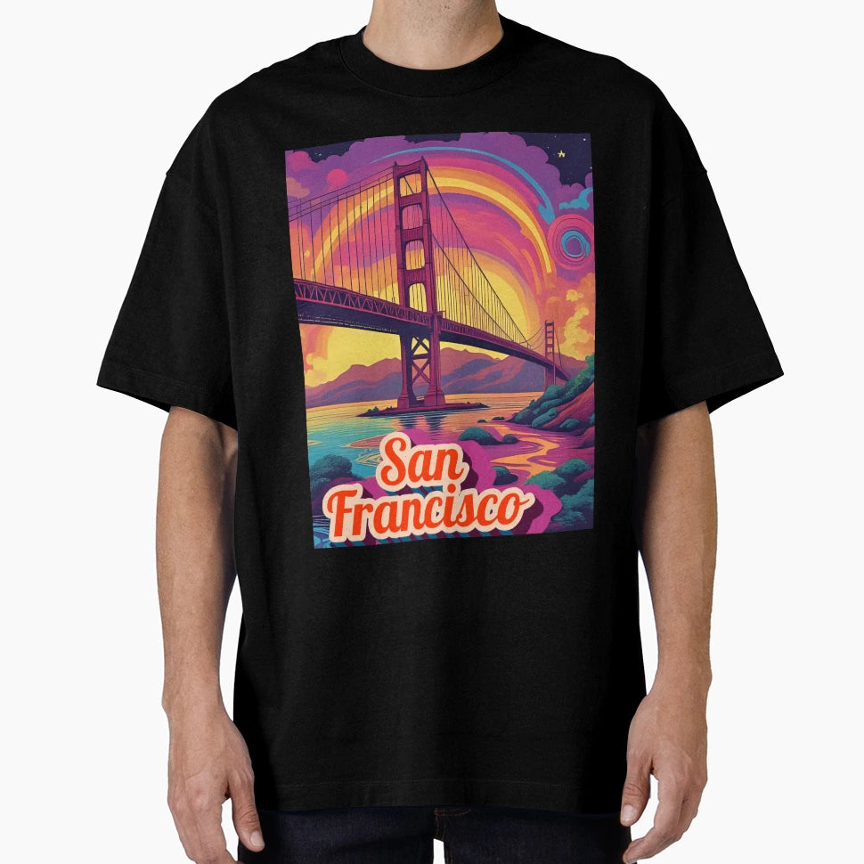 San Francisco T-Shirt - Custom Art Print Unisex - T-Shirt, Sweatshirt, Hoodie